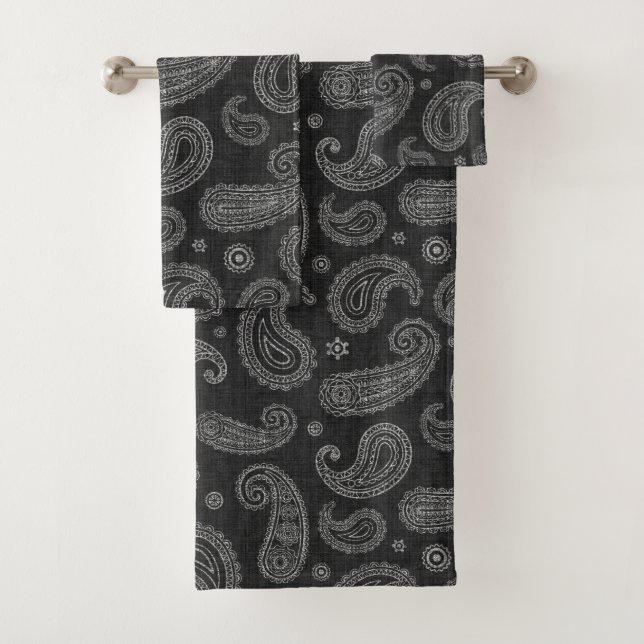Black Western Paisley  (En situation)