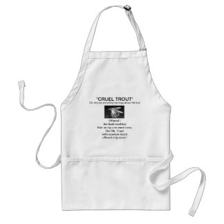 "Black Wet Fly-Cruel Trout"  Apron