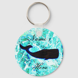black whale blue Thunder_Cove Keychain