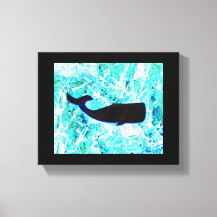 black whale Thunder_Cove Canvas Print