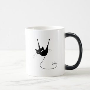 Black Whimsy Kitty 1 Magic Mug