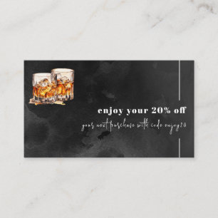 Black whiskey  discount card