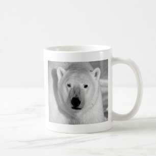 Black & Whit Polar Bear Coffee Mug