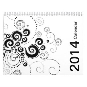 Black & White 2014 Calendar