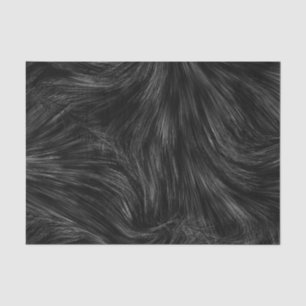 Black & White Abstract Feather Tissue Paper