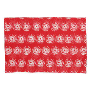 Black white, abstract floral texture. pillowcase