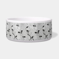Black & White Abstract Florals Trinket