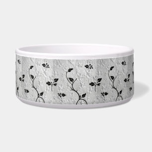 Black & White Abstract Florals Trinket