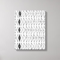 Black White Abstract Lines Shapes Artsy Pattern