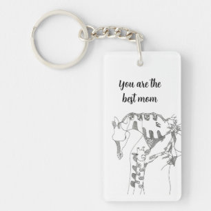 Black & white abstract stick  tapestries wood wall keychain