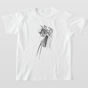 Black & White Abstract Tribal Tattoo Art T-Shirt
