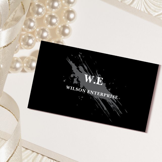 black & white abstract unique classicBusiness Card (Creator Uploaded)