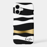 Black & White Abstract Zebra Stripes