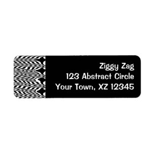 Black & White Abstract Zigzag