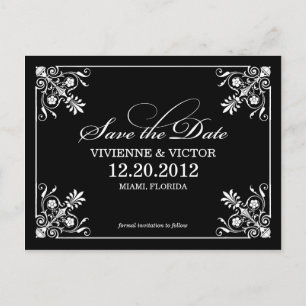BLACK & WHITE AFFAIR   SAVE THE DATE ANNOUNCEMENT