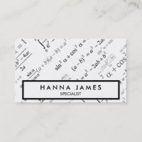 Black White Algebra Math Custom Text