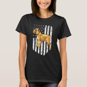 Black White American Flag Brussels Griffon 4th Of  T-Shirt