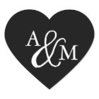 Black & White Ampersand Monogram Wedding