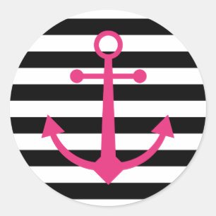 Black & white anchor stickers