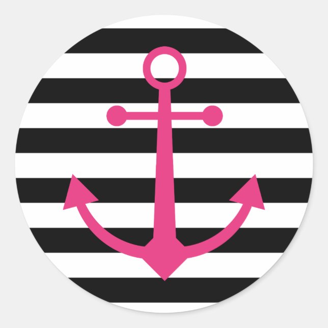 Black & white anchor stickers (Front)
