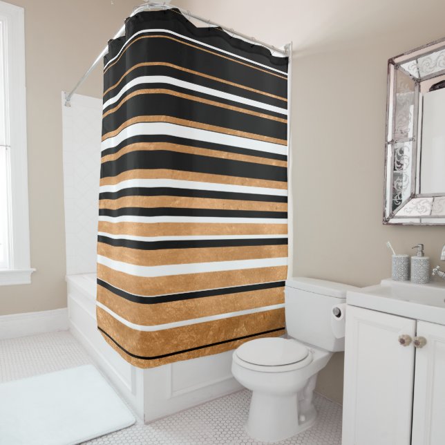 Black, White and Gold Horizontal Line (In Situ)
