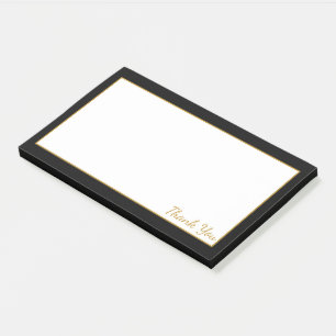 Black White And Gold Post-it Notes