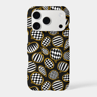 Black White and Gold Pumpkin Pattern
