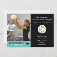 Black White and Golden Volleyball graduation party
