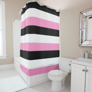 Black, white and pink stripes