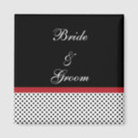 Black, white and red polka dots Magnet<br><div class="desc">Other Products in this line 
  


com
 
  


com</div>