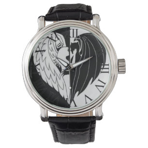 Black white  angeoudemon watch