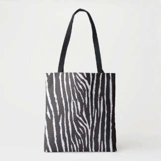 Black/White Animal Print Tote Bag