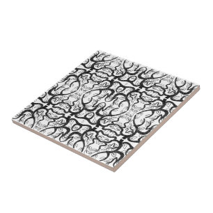 Black & White Art - Customizable - Add Colour Tile