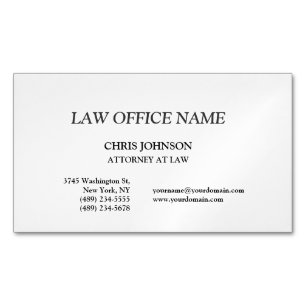 Black & White Attorney at Law Business Card