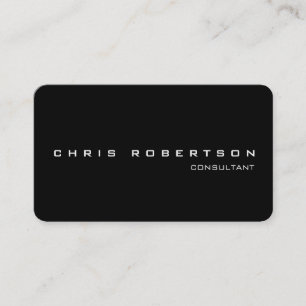 Black White Attractive Charming Business Card