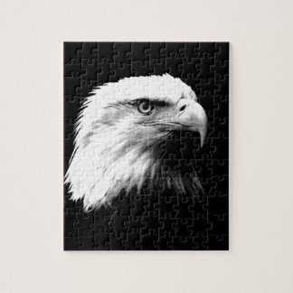 Black & White Bald Eagle Jigsaw Puzzle