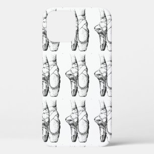 Black & White Ballet Slipper iPhone 12 Case