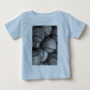Black & White Baseball Baby T-Shirt