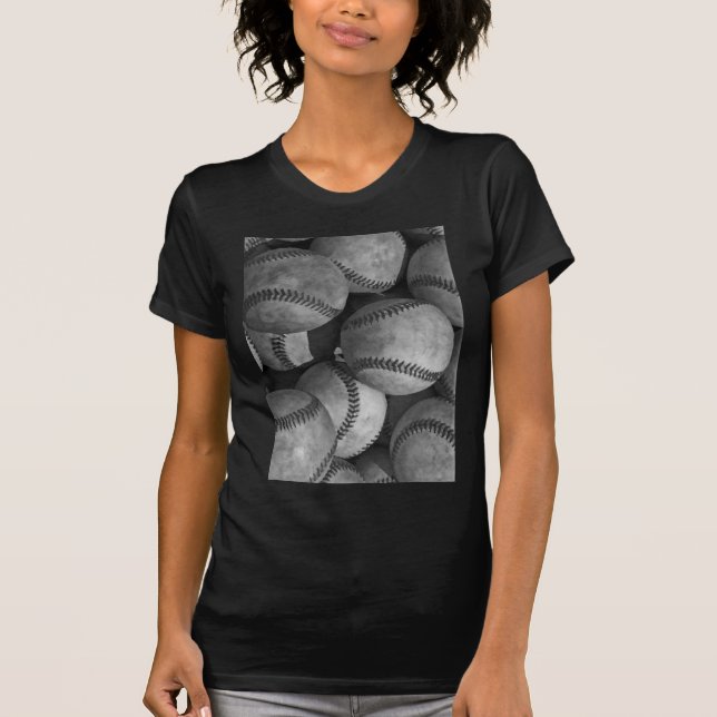 Black & White Baseball T-Shirt (Front)