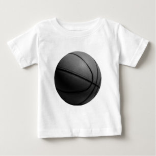 Black & White Basketball Baby T-Shirt