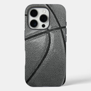 Black & White Basketball iPhone 16 Pro Case