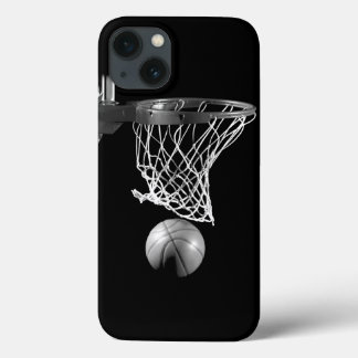Black & White Basketball iPhone 13 Case