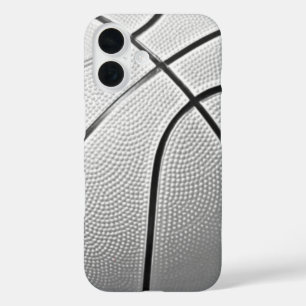 Black & White Basketball iPhone 16 Case