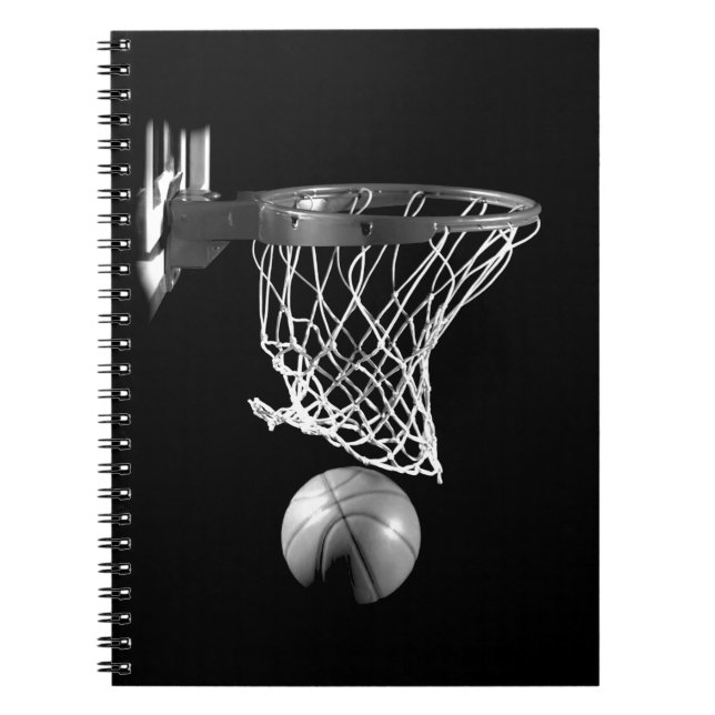 Black & White Basketball Notebook (Front)
