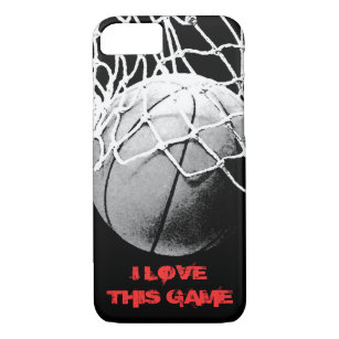 Black White Basketball Slogan iPhone 7 Cover