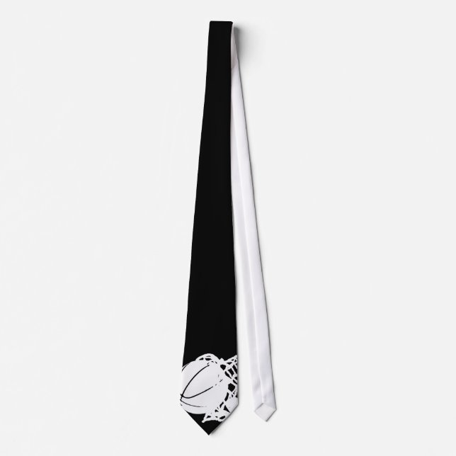 Black & White Basketball Tie (Front)