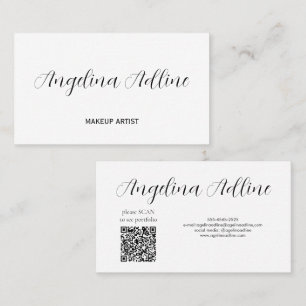 Black White Beauty Mark Business Card