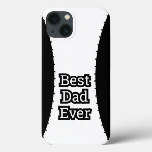 Black White Best Dad Ever iPhone Case