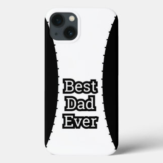 Black White Best Dad Ever iPhone Case