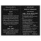 Black & White Bi-fold Custom Photo Funeral Program